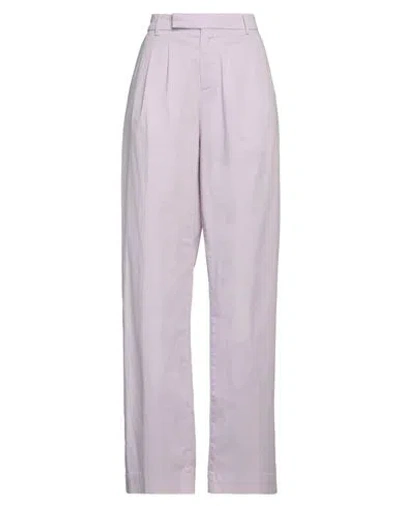 BRIGLIA 1949 BRIGLIA 1949 WOMAN PANTS LILAC SIZE 8 COTTON, ELASTANE