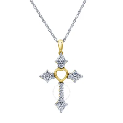 BRILLIANT DIAMOND BRILLIANT DIAMOND STERLING SILVER 0.75 CARAT LAB GROWN DIAMOND PENDANT NECKLACE FOR WOMEN