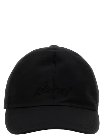 BRIONI MEN BLUE LOGO CAP, M LUXURY FOR MEN DARVEYS