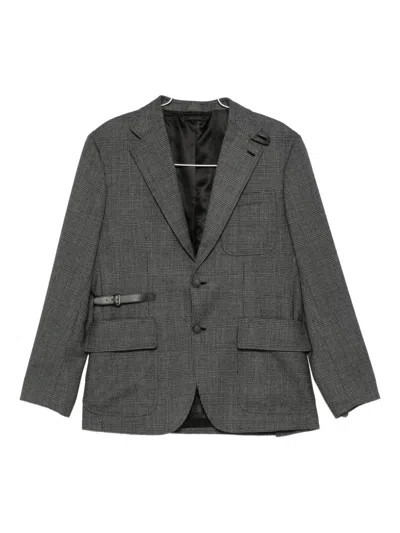 BRIONI CHECKED BLAZER