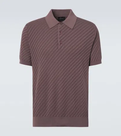 BRIONI COTTON, SILK, AND CASHMERE POLO SHIRT