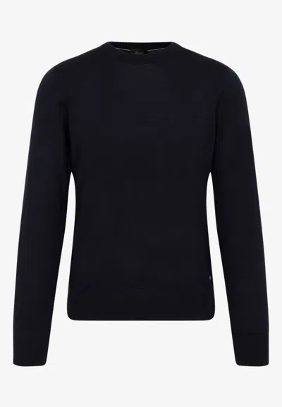 BRIONI CREWNECK WOOL SWEATER