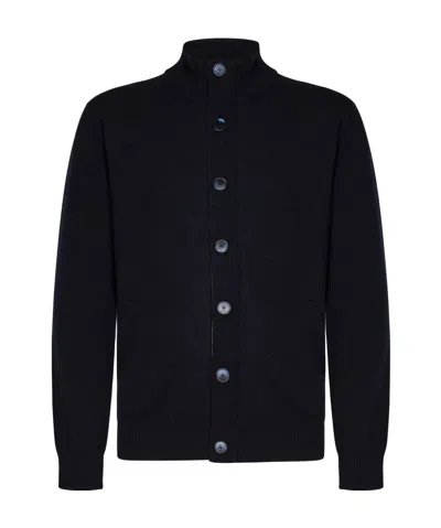 BRIONI BRIONI HIGH-NECK KNITTED CARDIGAN