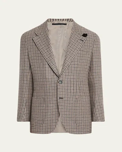 BRIONI MEN'S BRERA CASHMERE DISTRICT CHECK SPORT COAT