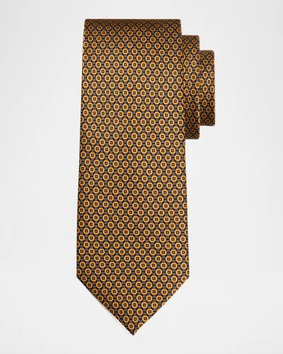 BRIONI MEN'S GEOMETRIC SILK TIE