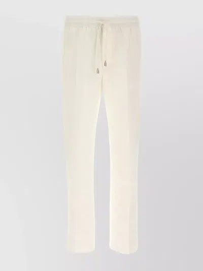 BRIONI TROUSERS STRAIGHT LEG ELASTIC WAISTBAND