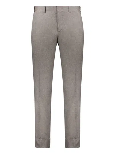 BRIONI WOOL TAILORED TROUSERS