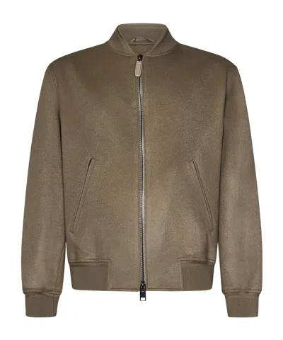 BRIONI ZIPPERED CASUAL JACKET
