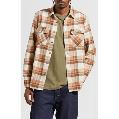 BRIXTON BRIXTON BOWERY FLANNEL BUTTON-UP SHIRT