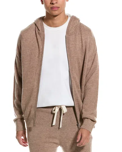 BRODIE CASHMERE BRODIE CASHMERE WOOL & CASHMERE-BLEND ZIP HOODIE