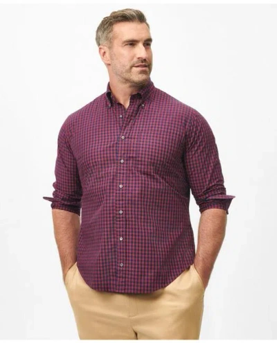BROOKS BROTHERS BIG & TALL FRIDAY SHIRT, POPLIN GINGHAM