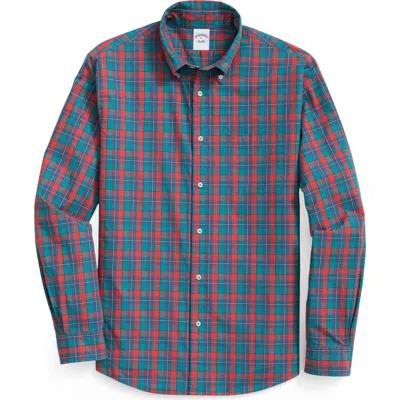 BROOKS BROTHERS BROOKS BROTHERS FRIDAY CHECK COTTON POPLIN BUTTON-DOWN SHIRT