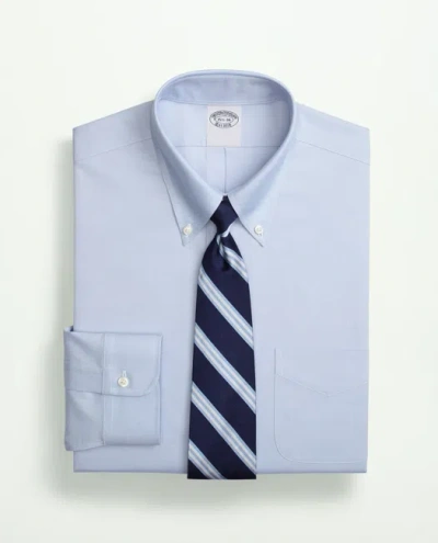 BROOKS BROTHERS STRETCH SUPIMA COTTON NON-IRON PINPOINT OXFORD BUTTON-DOWN COLLAR DRESS SHIRT