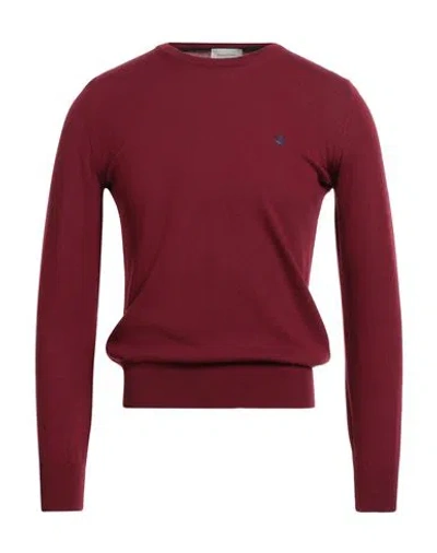 BROOKSFIELD BROOKSFIELD MAN SWEATER BURGUNDY SIZE 36 VIRGIN WOOL