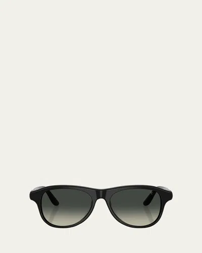 BRUNELLO CUCINELLI ACETATE ROUND SUNGLASSES