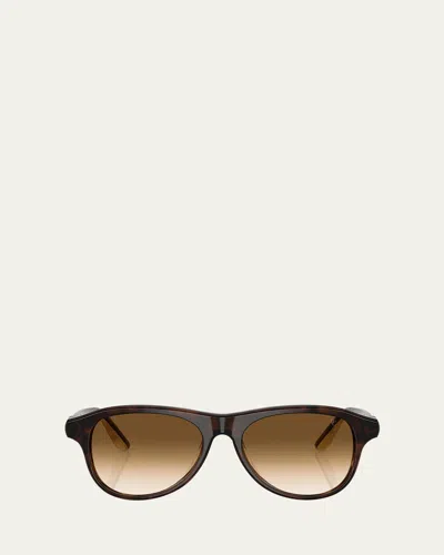 BRUNELLO CUCINELLI BC4015S ACETATE AVIATOR SUNGLASSES
