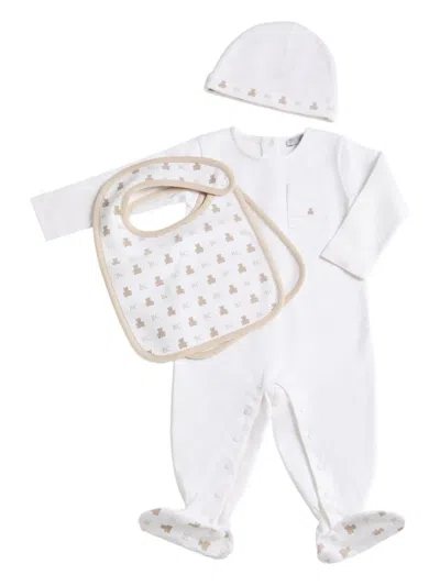 BRUNELLO CUCINELLI BEAR-PRINT PAJAMA SET