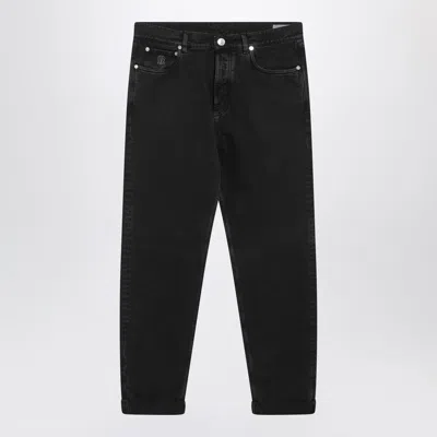 BRUNELLO CUCINELLI BLACK REGULAR-FIT JEANS