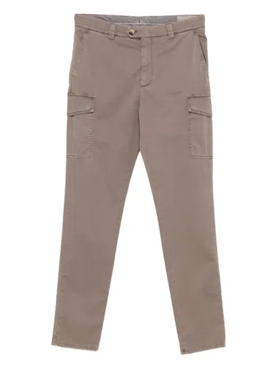 BRUNELLO CUCINELLI CARGO-POCKET COTTON TROUSERS