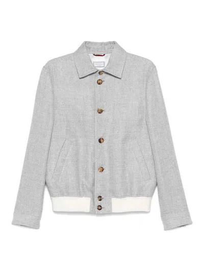 BRUNELLO CUCINELLI CHAQUETA CASUAL - GRIS