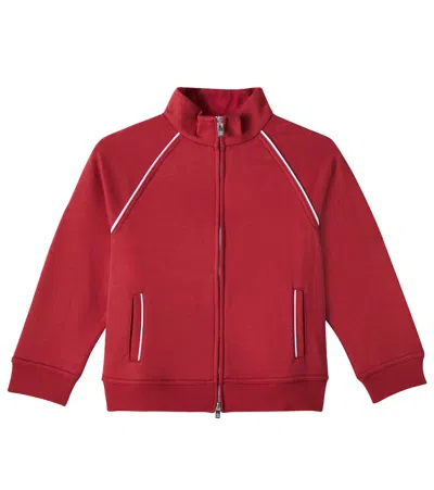 BRUNELLO CUCINELLI COTTON-BLEND JERSEY TRACK JACKET