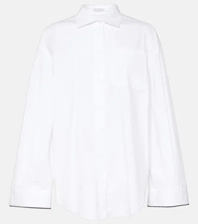 BRUNELLO CUCINELLI COTTON-BLEND SHIRT