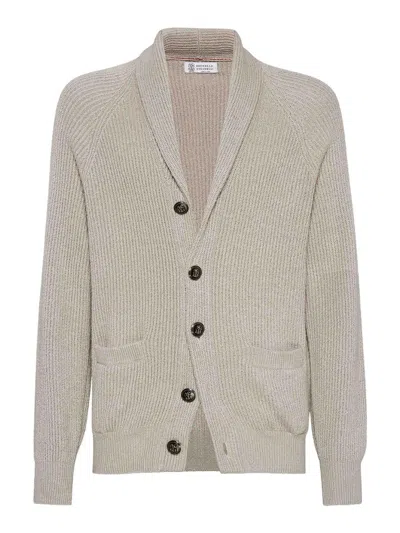 BRUNELLO CUCINELLI CÁRDIGAN - NEGRO