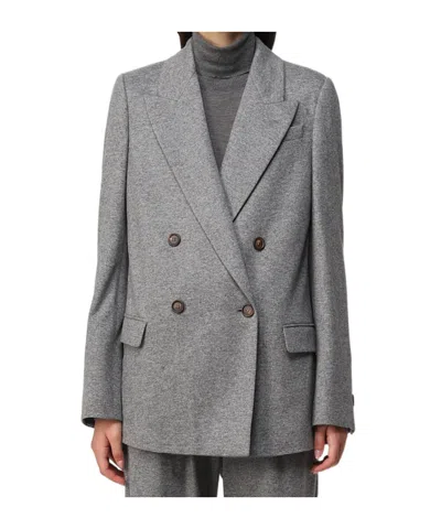 BRUNELLO CUCINELLI DOUBLE-BREASTED TAILORED BLAZER