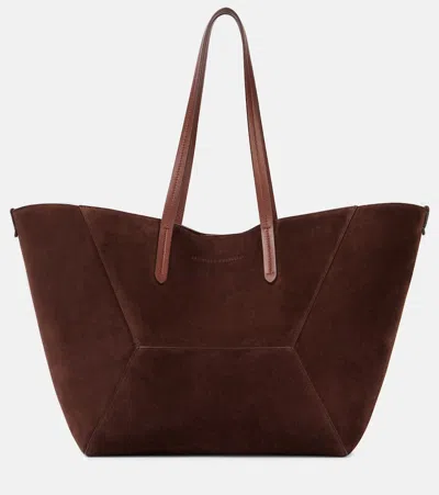 BRUNELLO CUCINELLI BC DUO LARGE SUEDE TOTE BAG