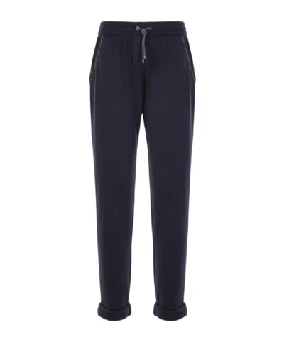 BRUNELLO CUCINELLI BRUNELLO CUCINELLI DRAWSTRING TAPERED SWEATPANTS