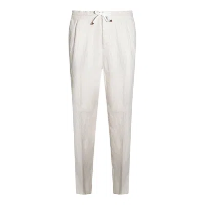 BRUNELLO CUCINELLI BRUNELLO CUCINELLI ELASTICATED WAISTBAND DRAWSTRING PANTS