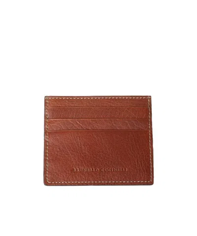 BRUNELLO CUCINELLI BRUNELLO CUCINELLI LOGO EMBOSSED CARDHOLDER