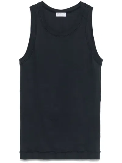 BRUNELLO CUCINELLI FINE-RIBBED TANK TOP