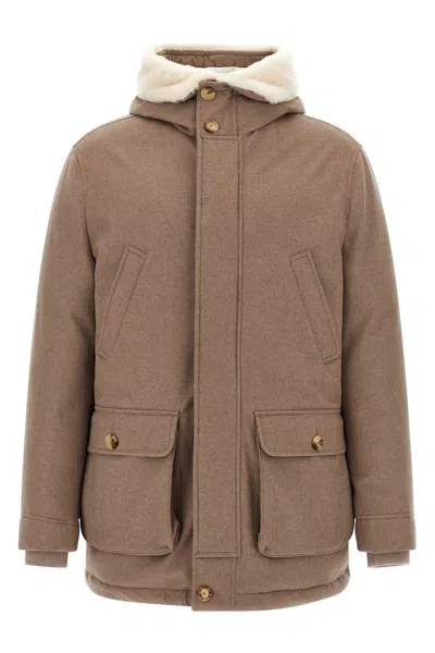 BRUNELLO CUCINELLI FLANNEL DOWN JACKET
