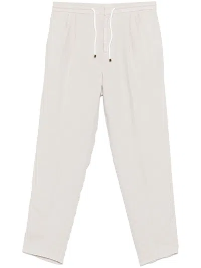 BRUNELLO CUCINELLI GARMENT-DYED LEISURE FIT PANTS