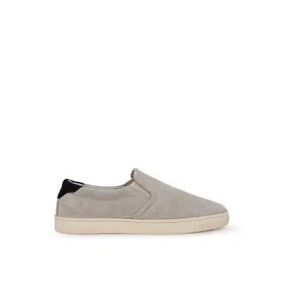 BRUNELLO CUCINELLI BRUNELLO CUCINELLI GRAY LEATHER SNEAKER