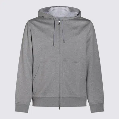 BRUNELLO CUCINELLI GREY COTTON SWEATSHIRT