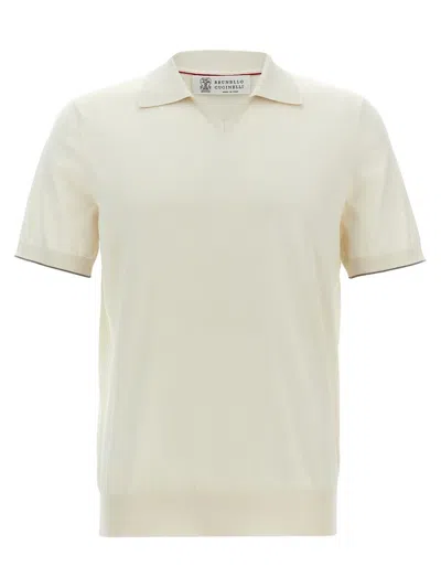 BRUNELLO CUCINELLI BRUNELLO CUCINELLI KNITTED POLO SHIRT