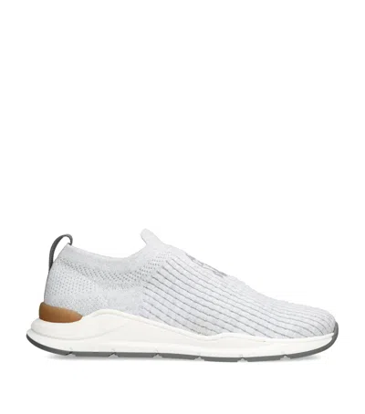 BRUNELLO CUCINELLI KNITTED SLIP-ON SNEAKERS