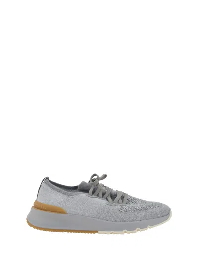 BRUNELLO CUCINELLI BRUNELLO CUCINELLI KNITTED LOW-TOP SNEAKERS