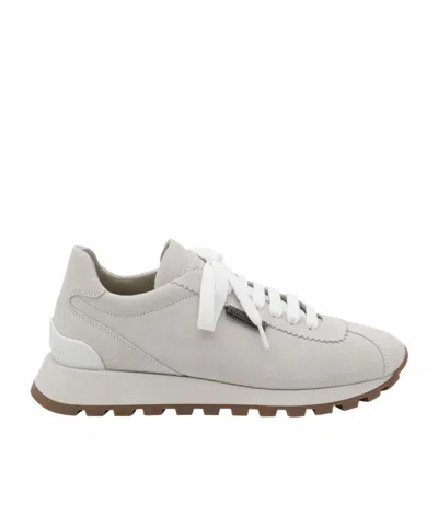 BRUNELLO CUCINELLI BRUNELLO CUCINELLI ROUND-TOE LACE-UP TRAINERS
