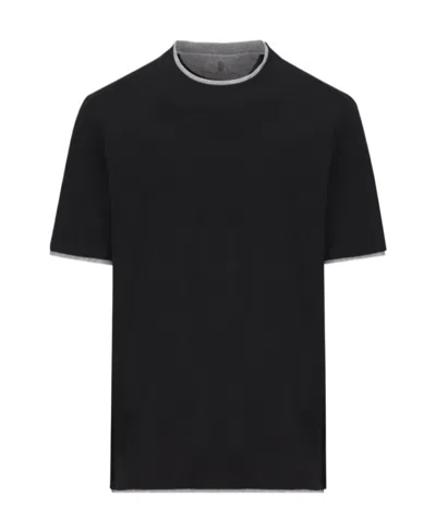 BRUNELLO CUCINELLI BRUNELLO CUCINELLI LAYERED-EFFECT CREWNECK T-SHIRT