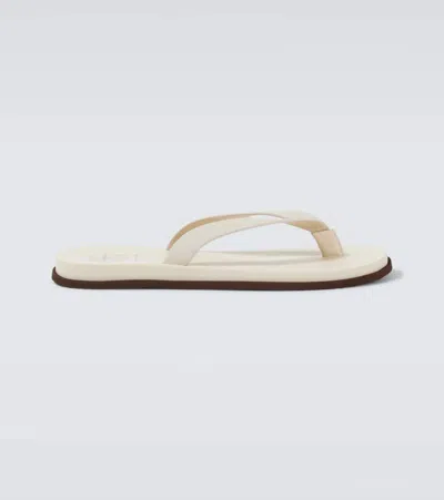 BRUNELLO CUCINELLI LEATHER THONG SANDALS