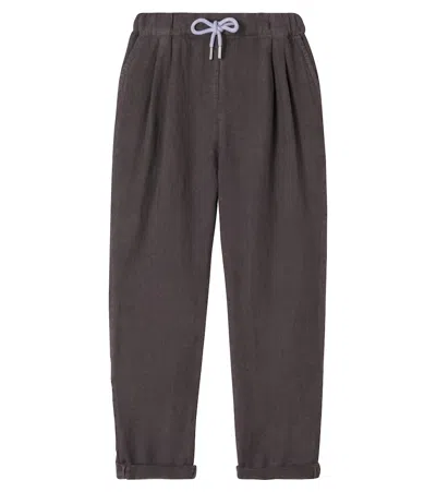 BRUNELLO CUCINELLI LINEN TAPERED PANTS