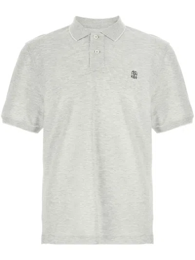 BRUNELLO CUCINELLI LOGO PIQUÉ POLO SHIRT