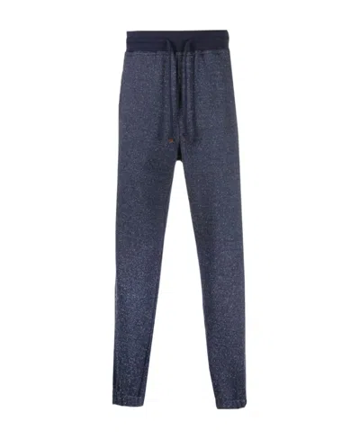 BRUNELLO CUCINELLI LOGO-PRINT TRACK TROUSERS