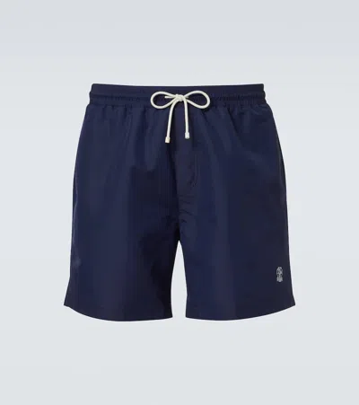 BRUNELLO CUCINELLI LOGO SWIM TRUNKS