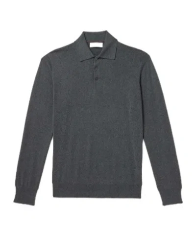 BRUNELLO CUCINELLI LONG-SLEEVE POLO SHIRT
