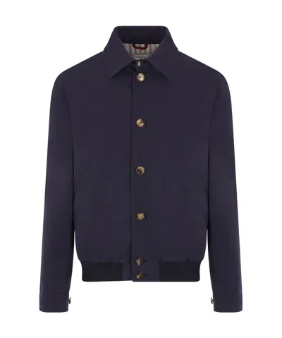 BRUNELLO CUCINELLI BRUNELLO CUCINELLI LONG SLEEVED BUTTONED SHIRT JACKET