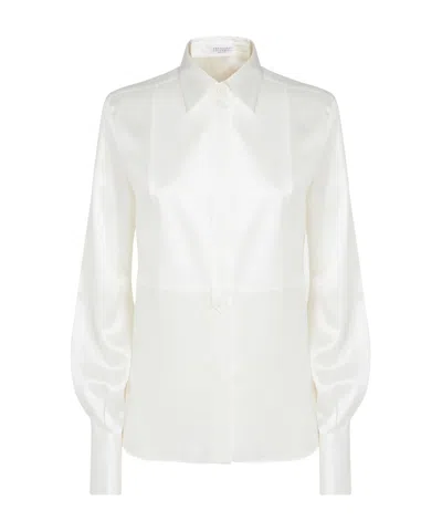 BRUNELLO CUCINELLI BRUNELLO CUCINELLI MONILI-DETAILED LONG-SLEEVED SHIRT